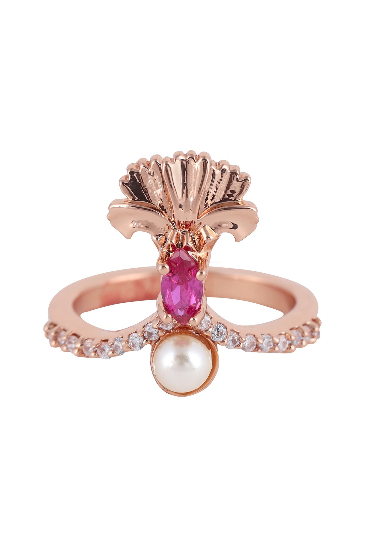 Floral Stone Ring 