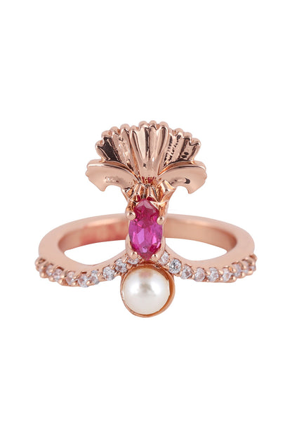 Floral Stone Ring 