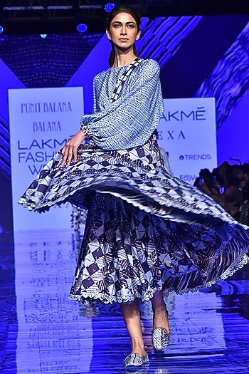 Midnight Blue String Top With Skirt