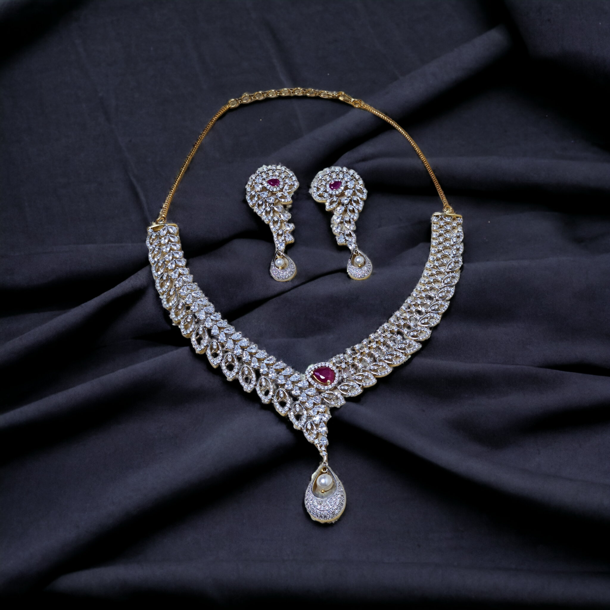 Afreen Diamond necklace set