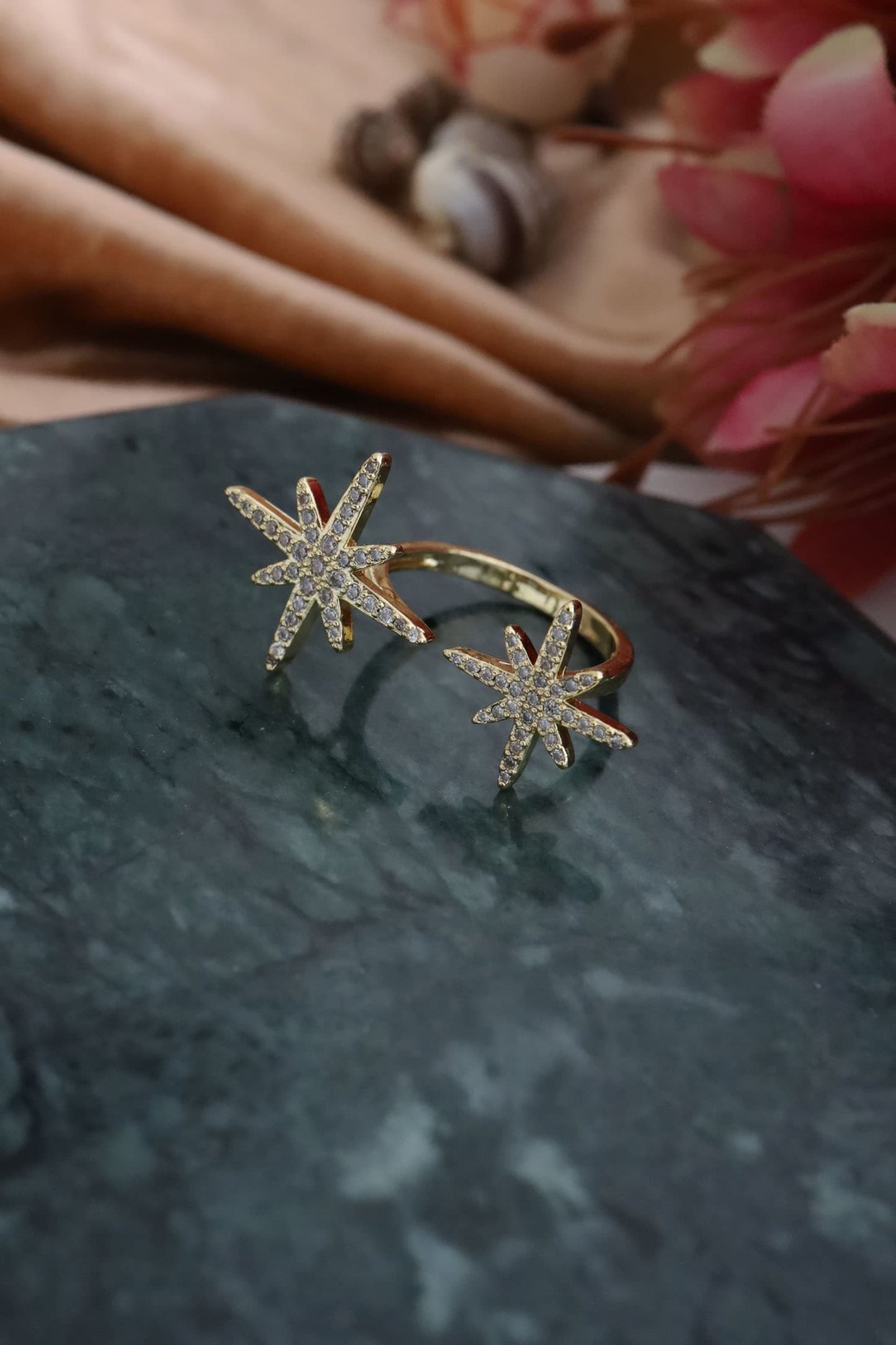 Zircon Studded Ring 