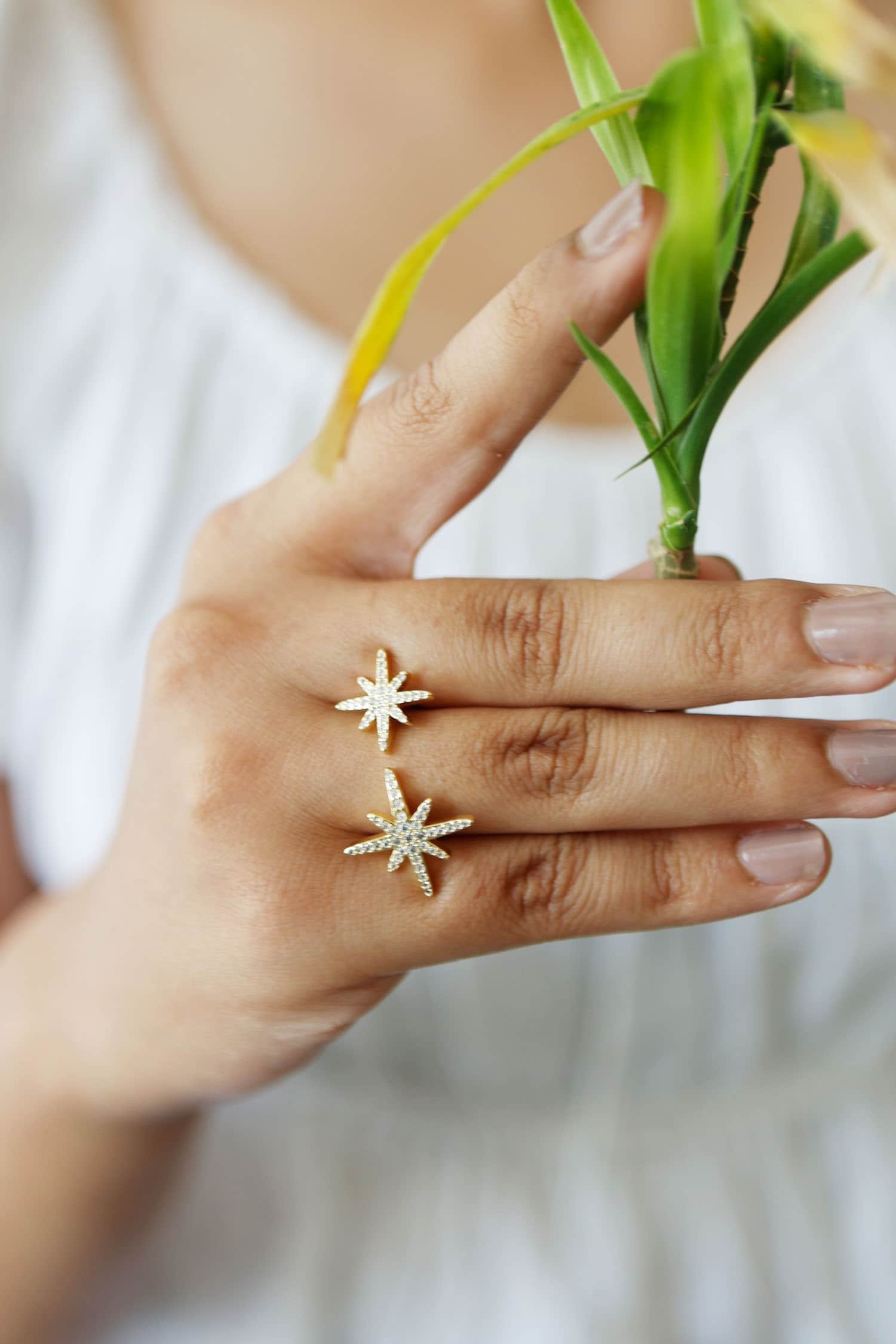Zircon Studded Ring 