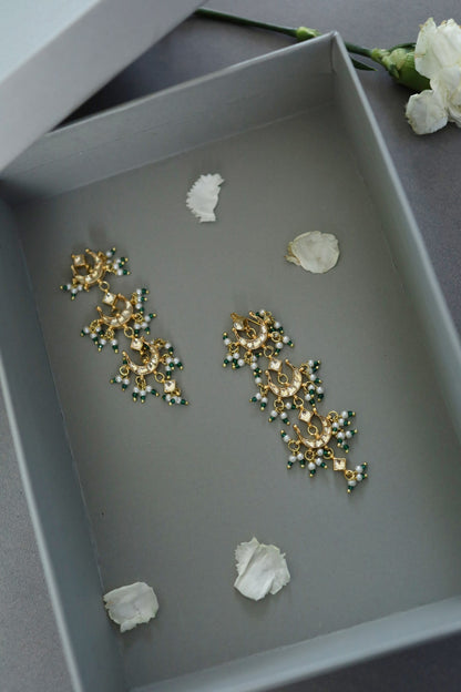 Kundan Chaand Braid Pins 
