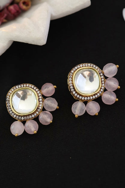 Beaded Stud Earrings 