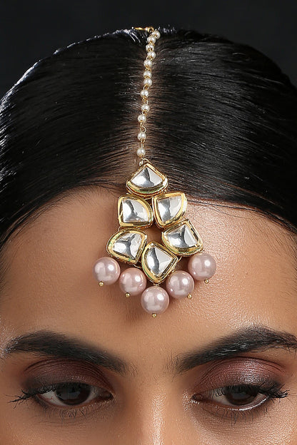 Floral Kundan Maangtikka 