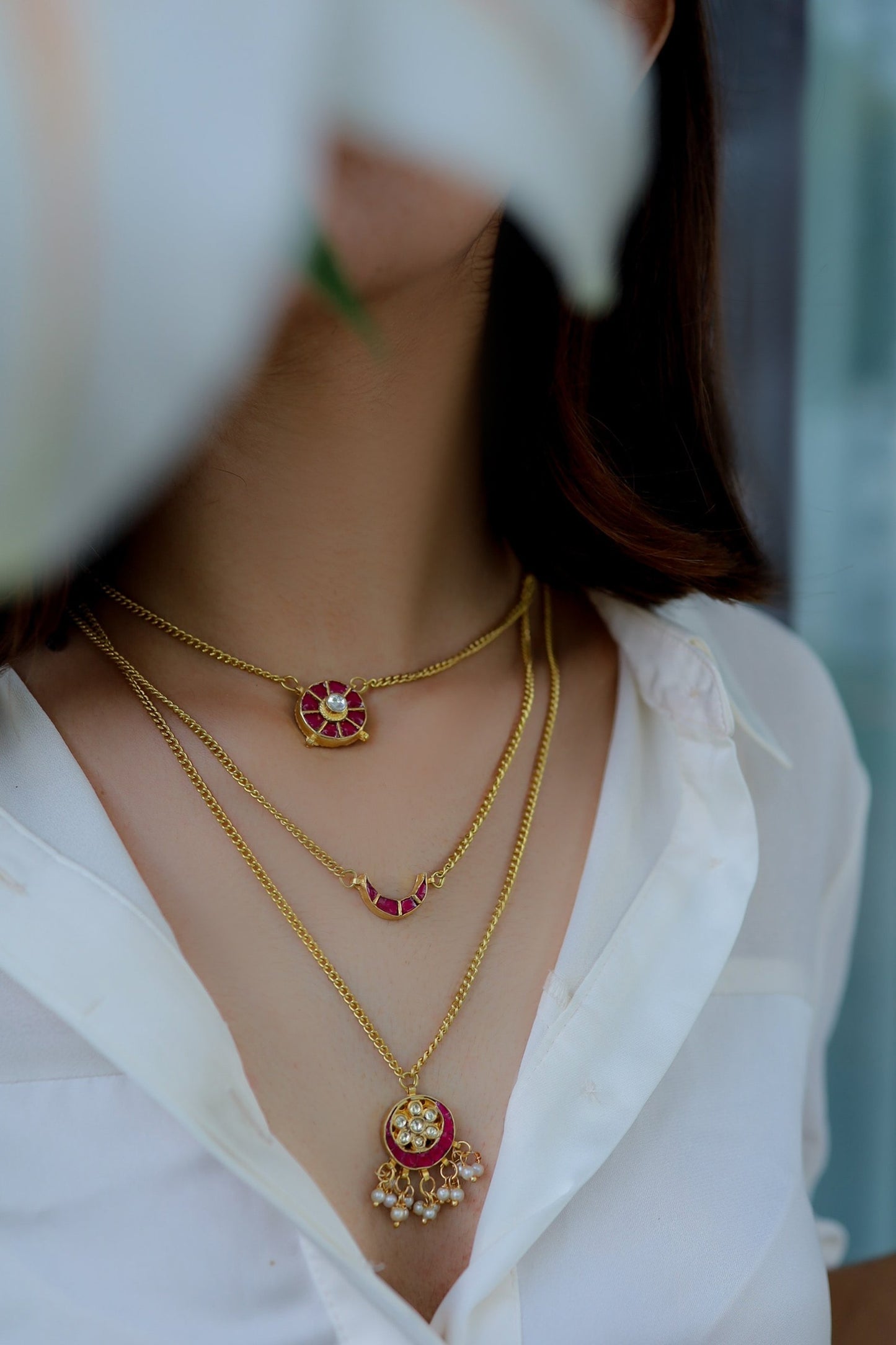 Layered Kundan Chain 