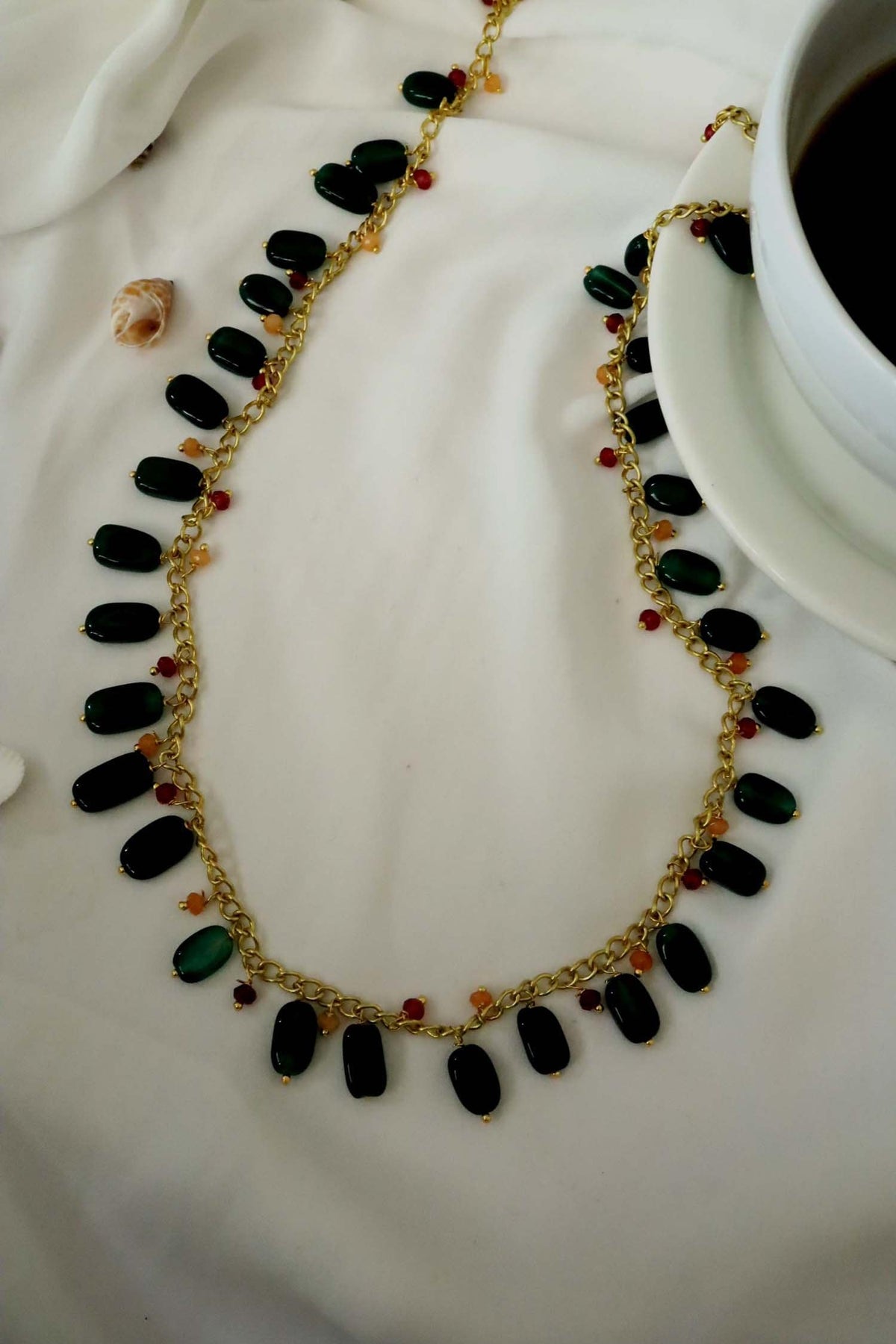 Stone Long Necklace 