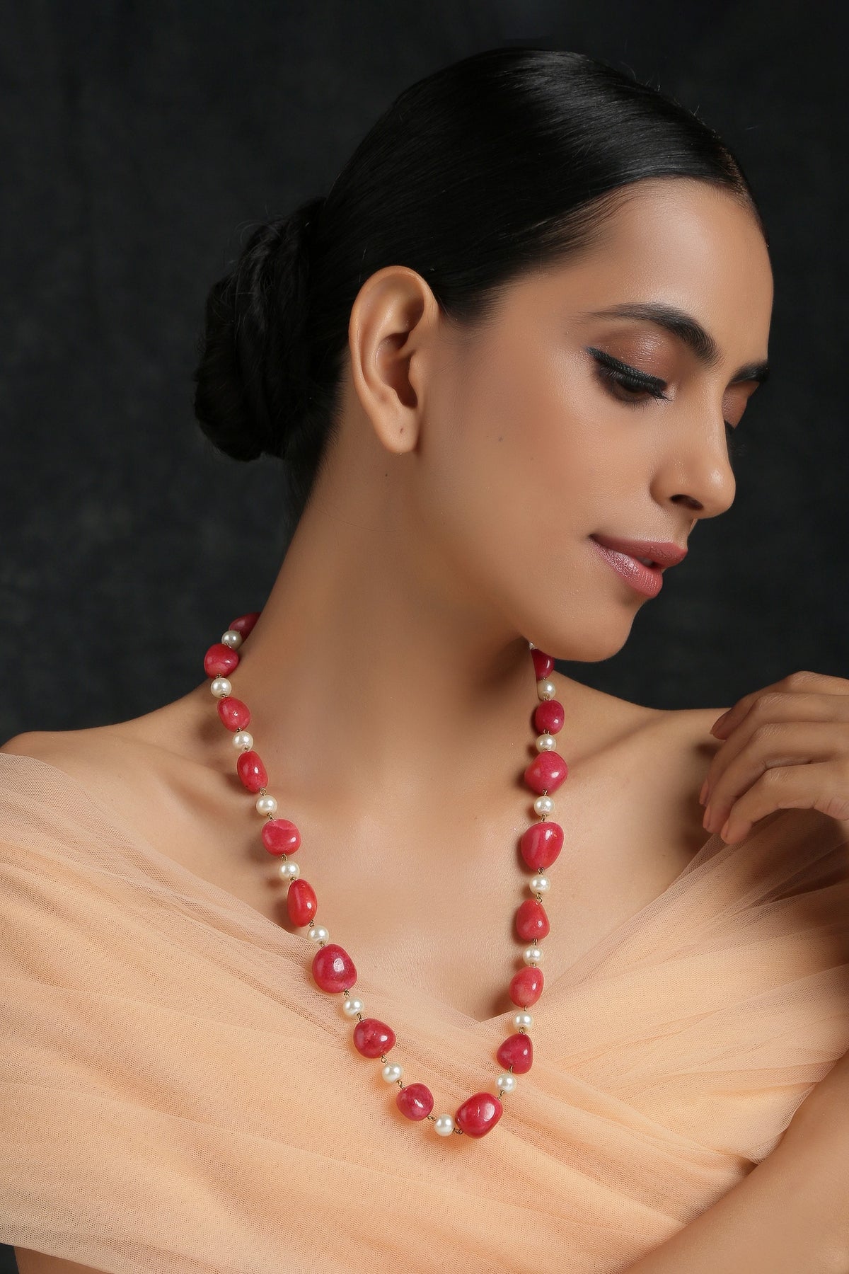 Bead Long Necklace 