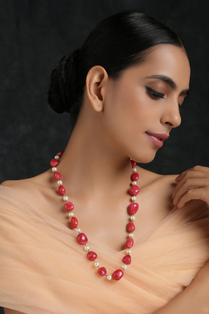 Bead Long Necklace 