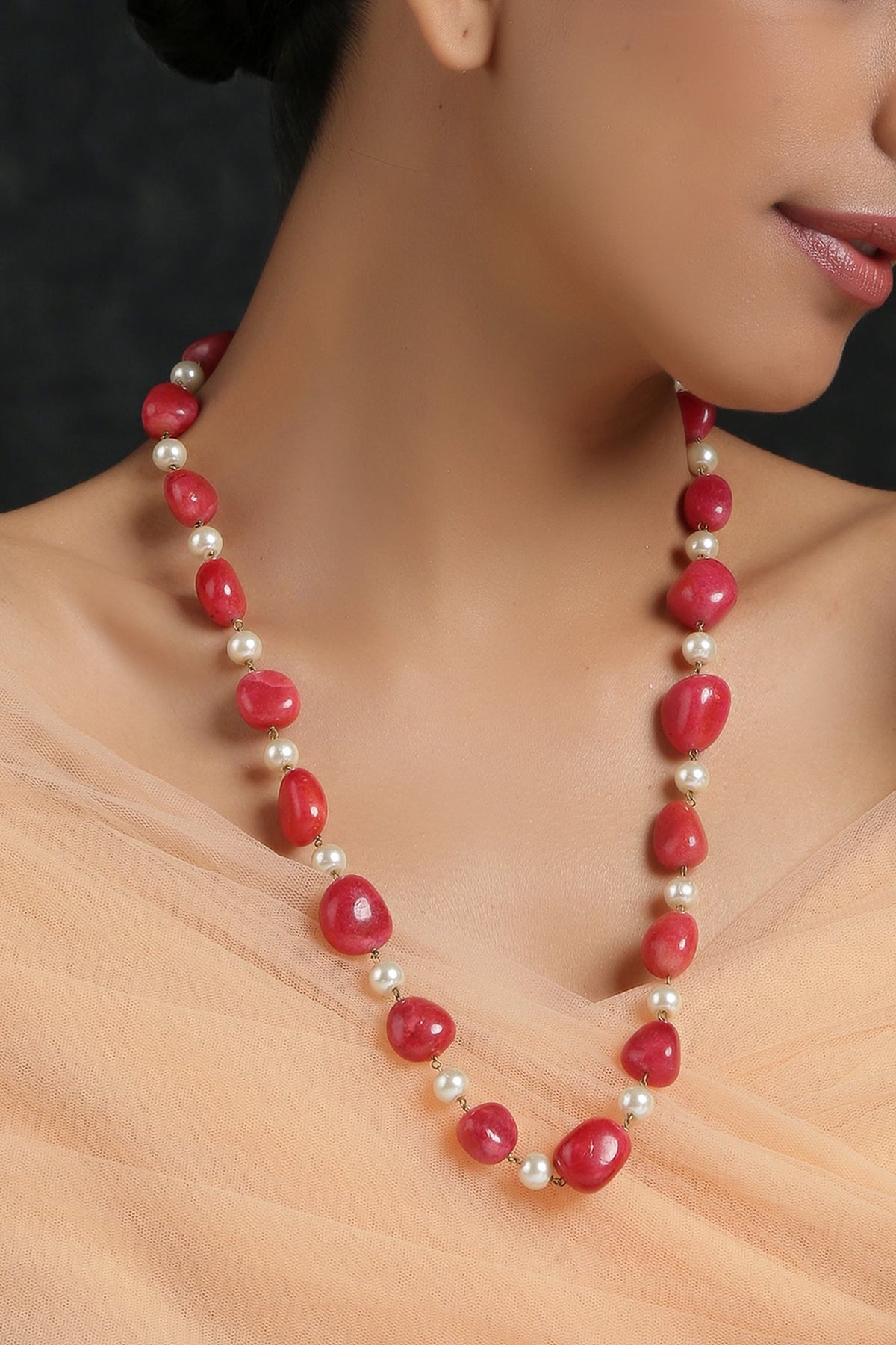 Bead Long Necklace 