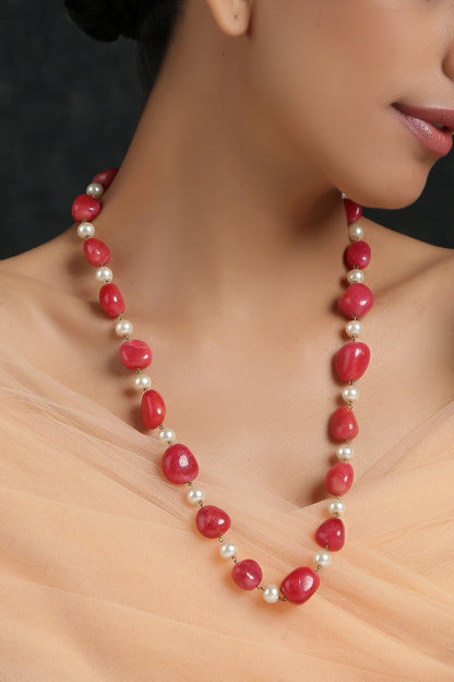 Bead Long Necklace 
