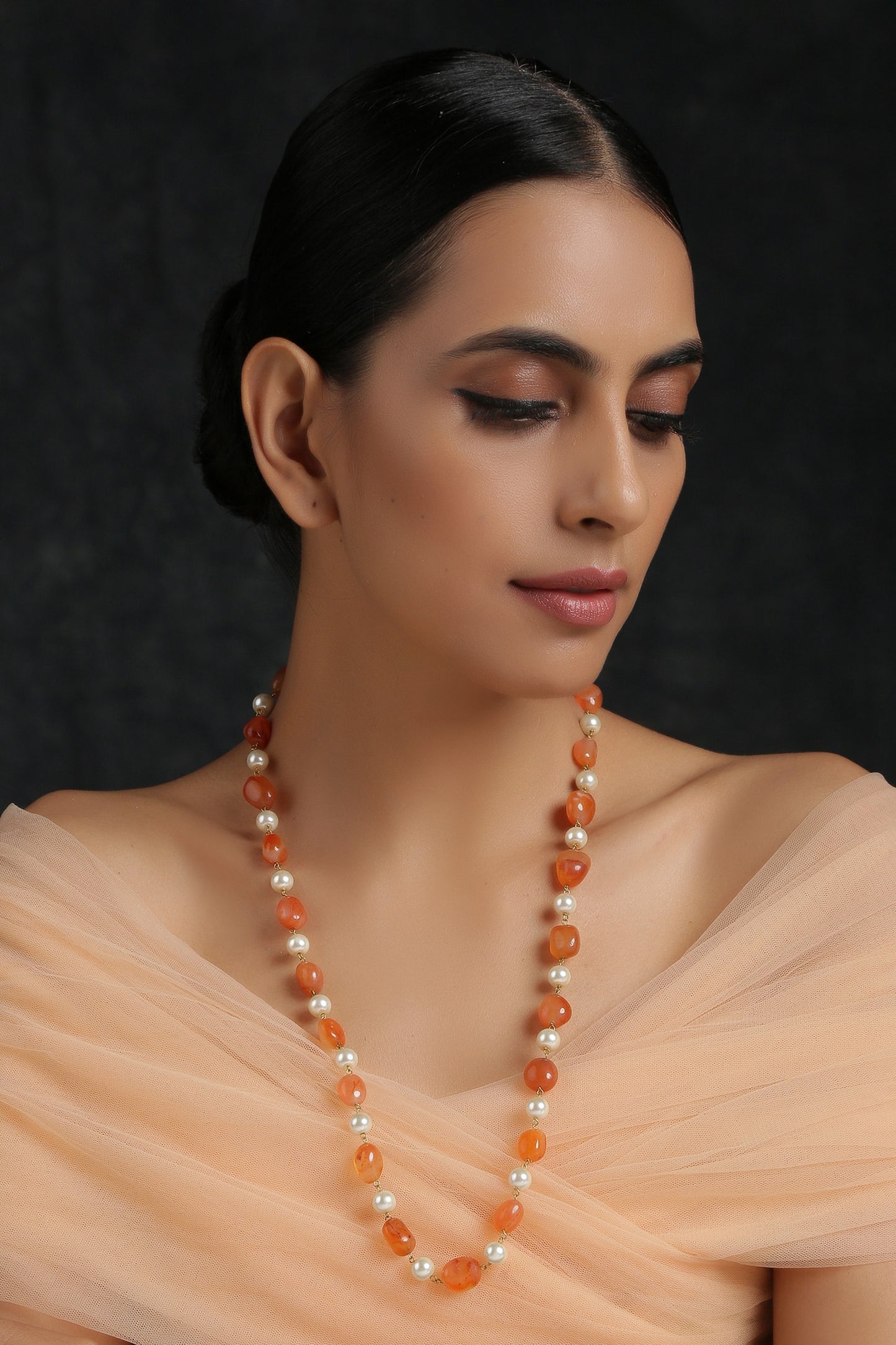 Bead Long Necklace 