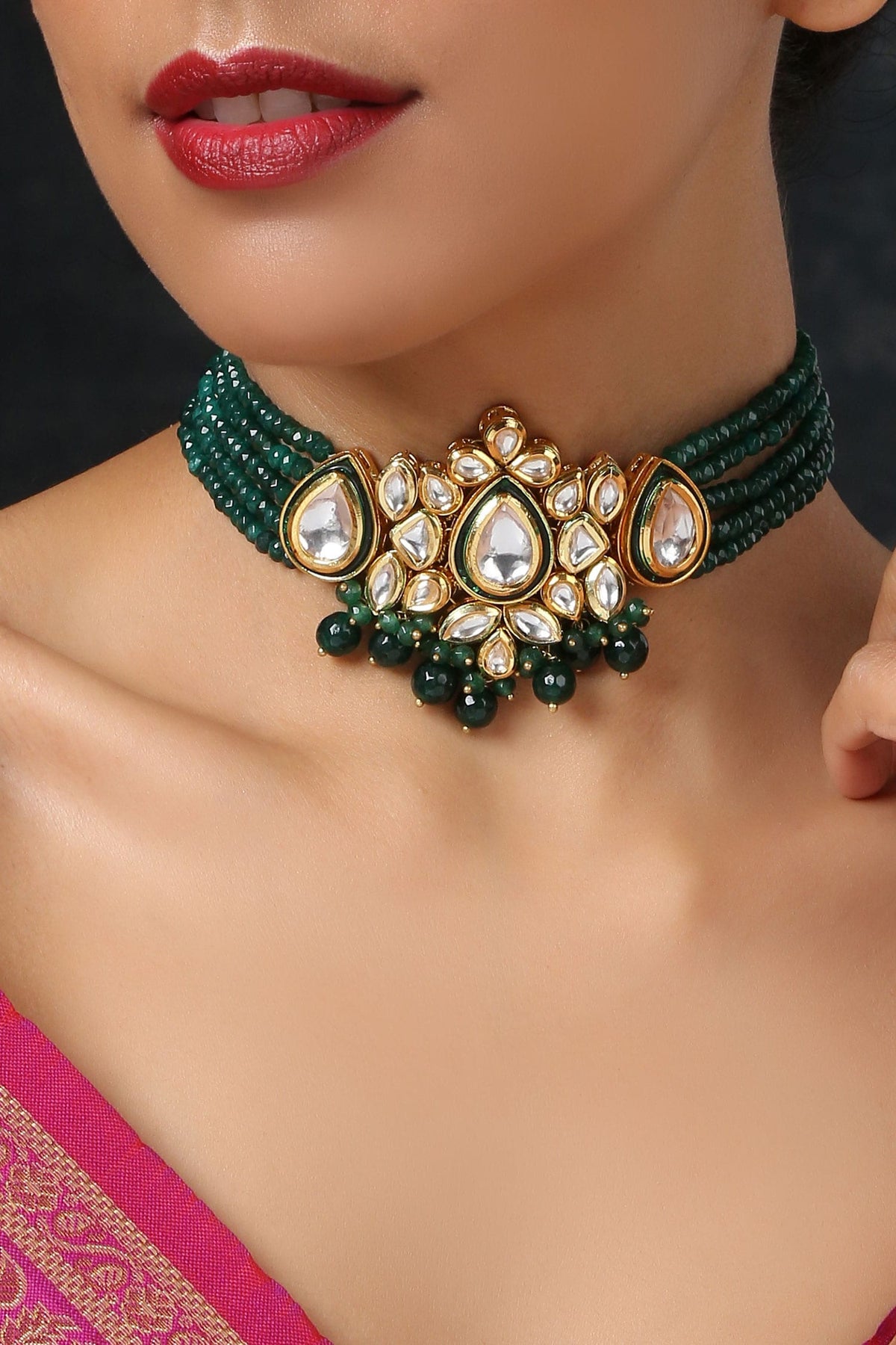 Kundan Pendant Choker 
