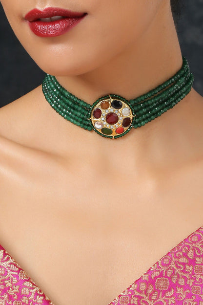 Kundan Pendant Choker 