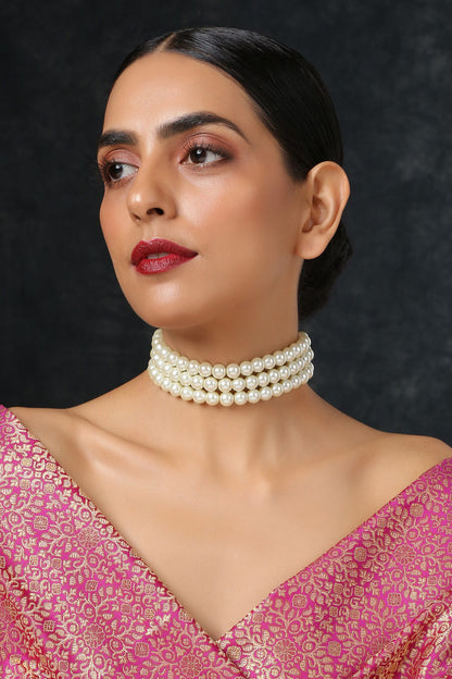 Multistrand Pearl Choker 