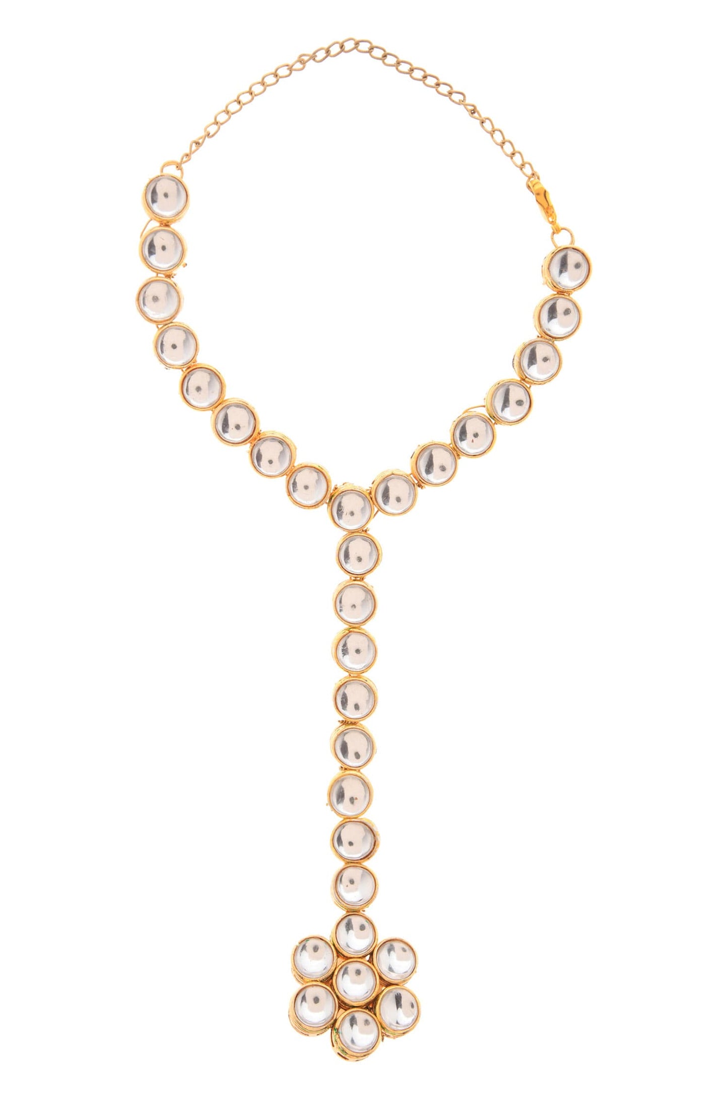 Handcrafted Adhishree Kundan Hathphool 