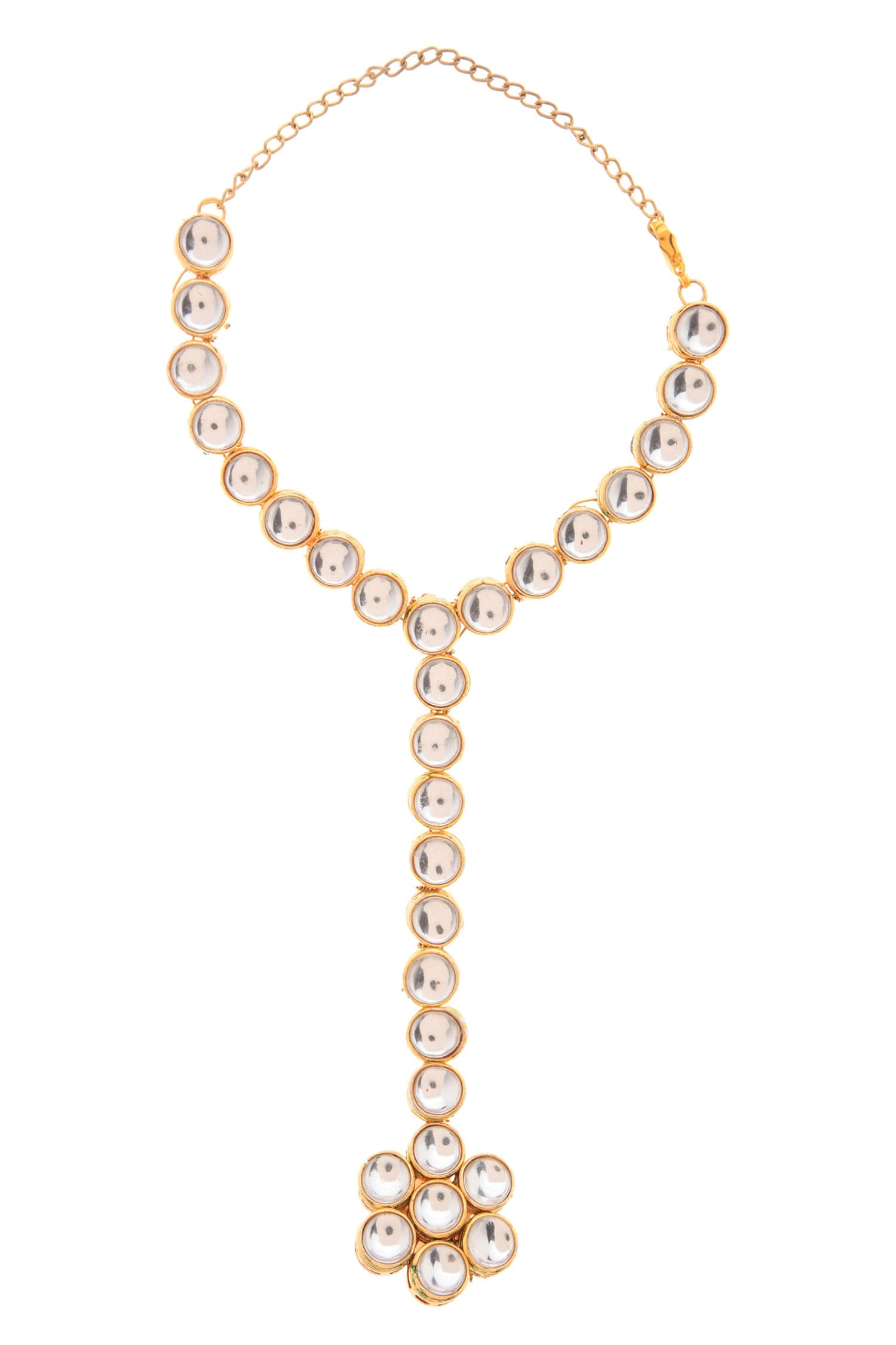 Handcrafted Adhishree Kundan Hathphool 