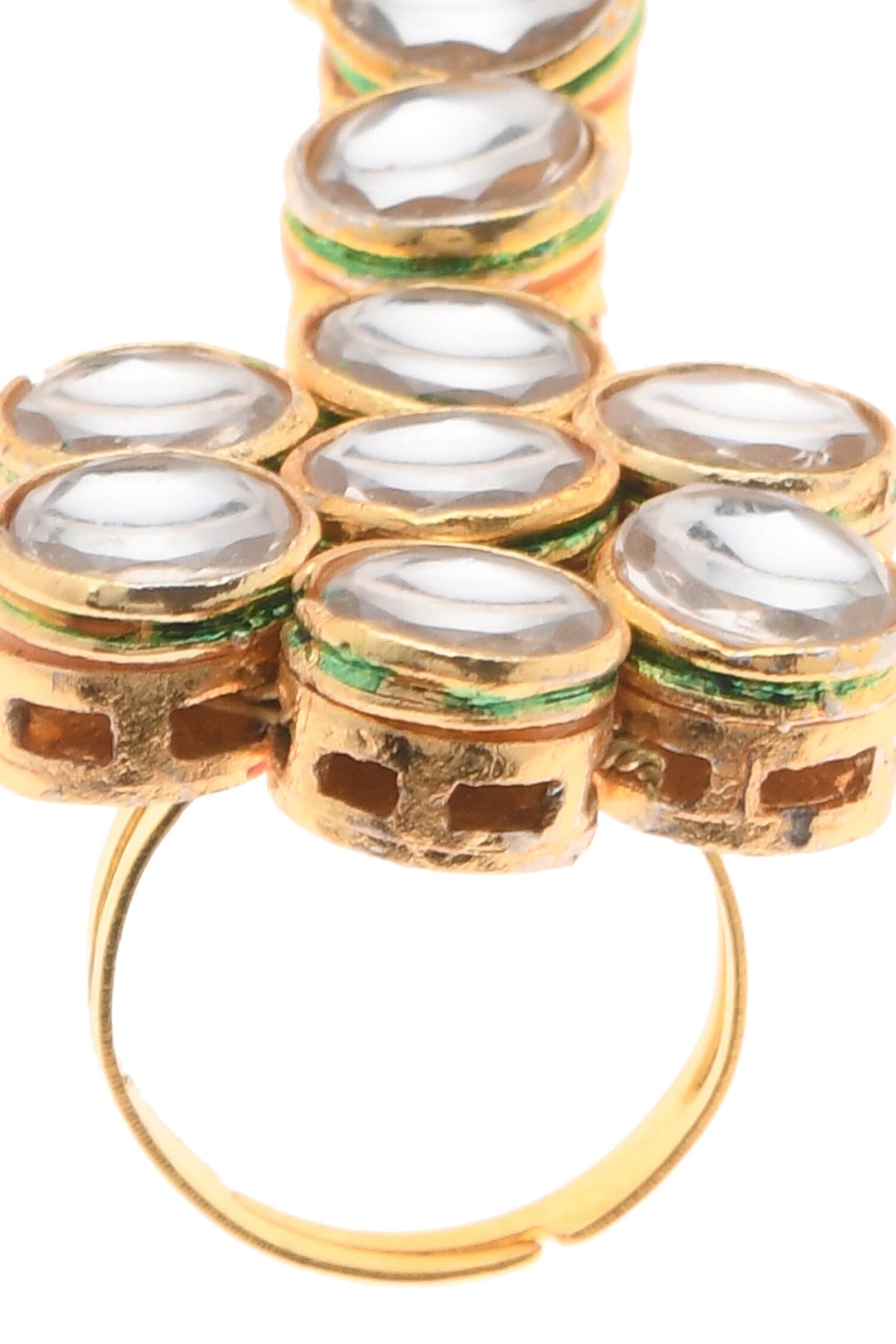 Handcrafted Adhishree Kundan Hathphool 