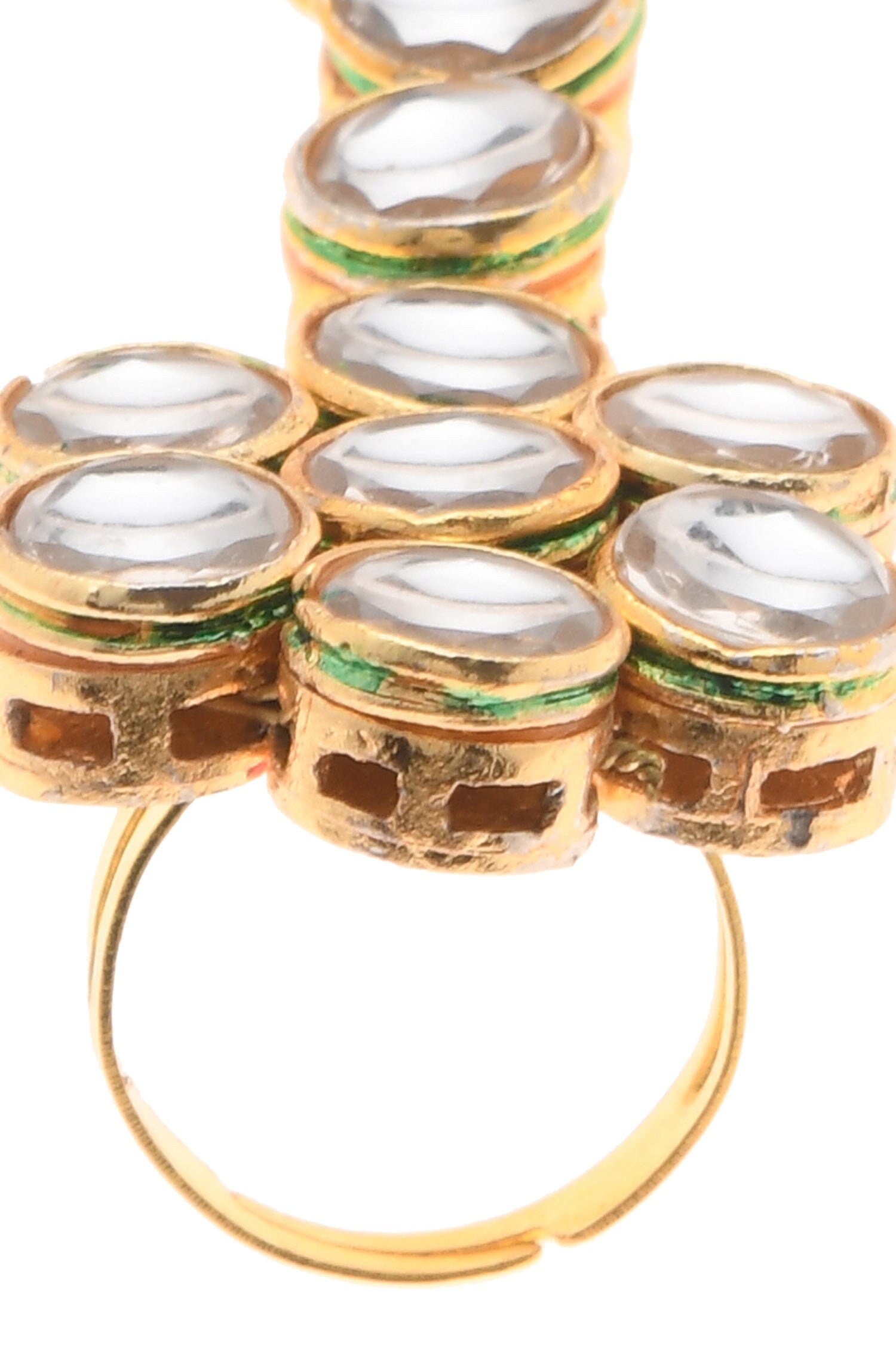 Handcrafted Adhishree Kundan Hathphool 