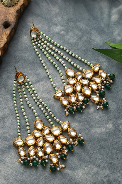 Kundan Long Earrings 