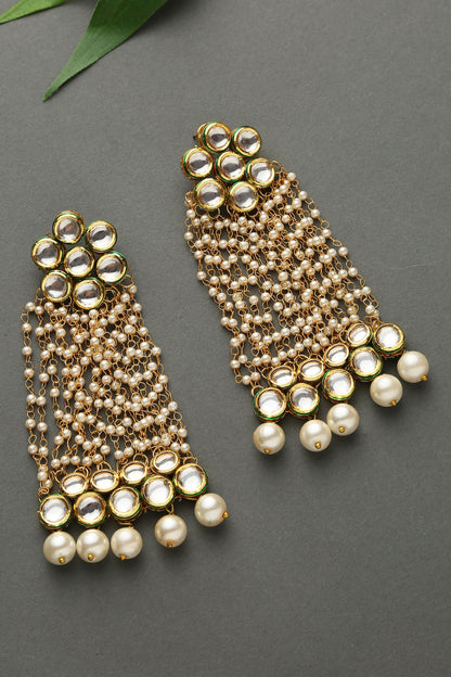 Kundan Long Earrings 