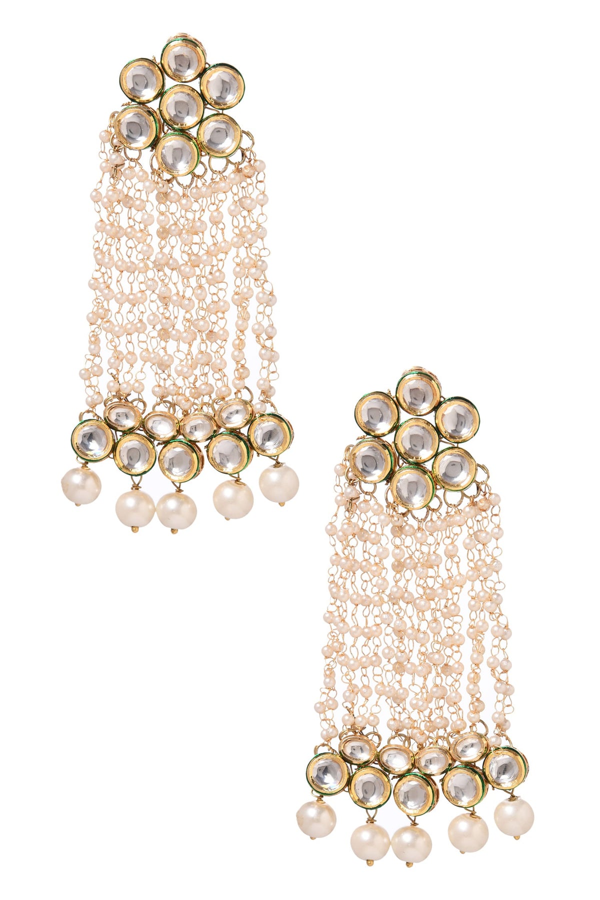 Kundan Long Earrings 