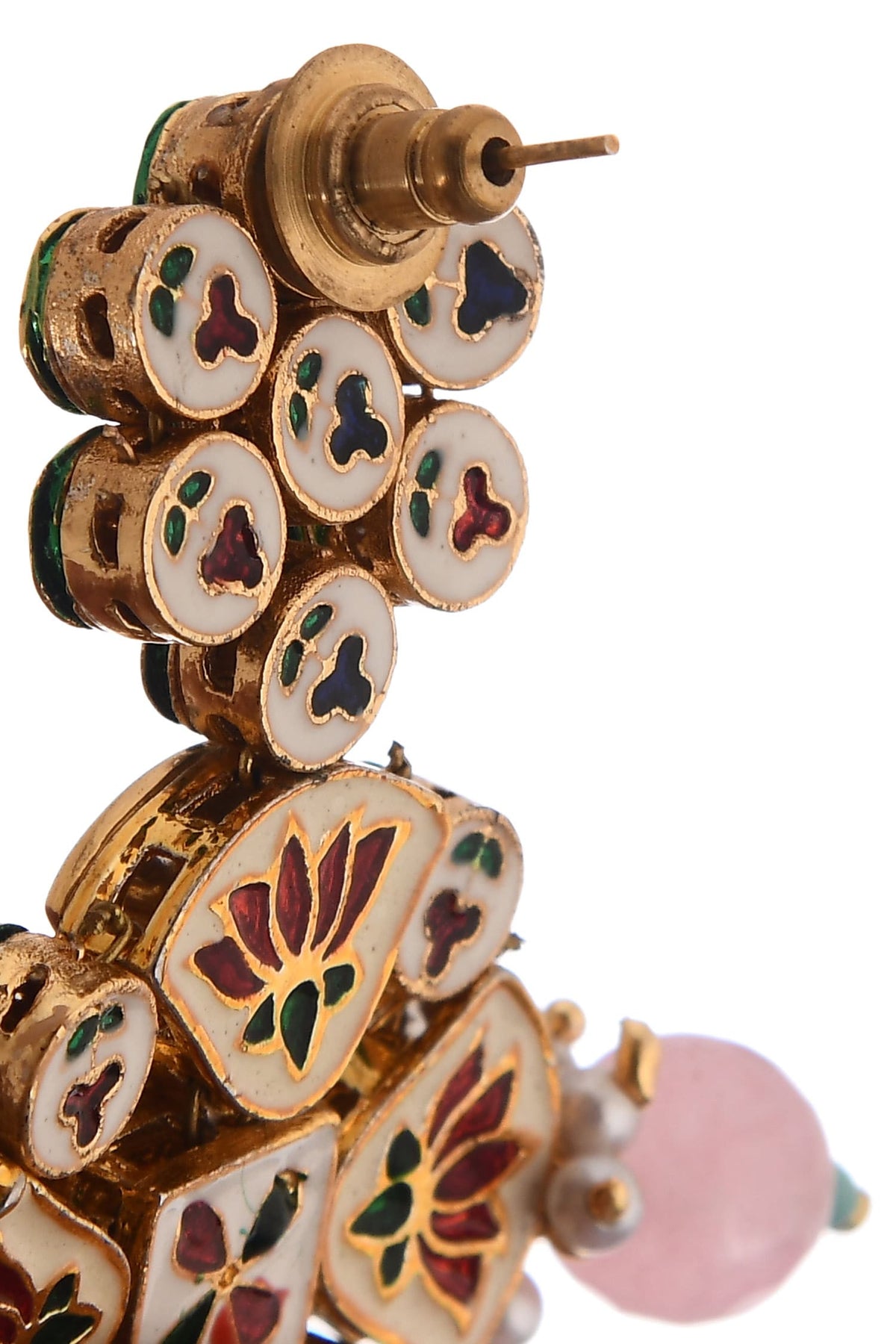 Kundan danglers with Maangtikka 
