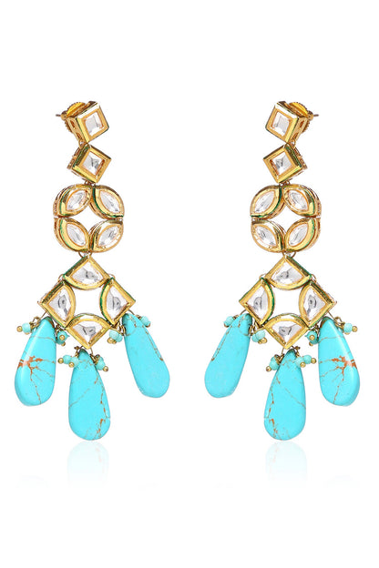 Kundan Geometric Danglers 