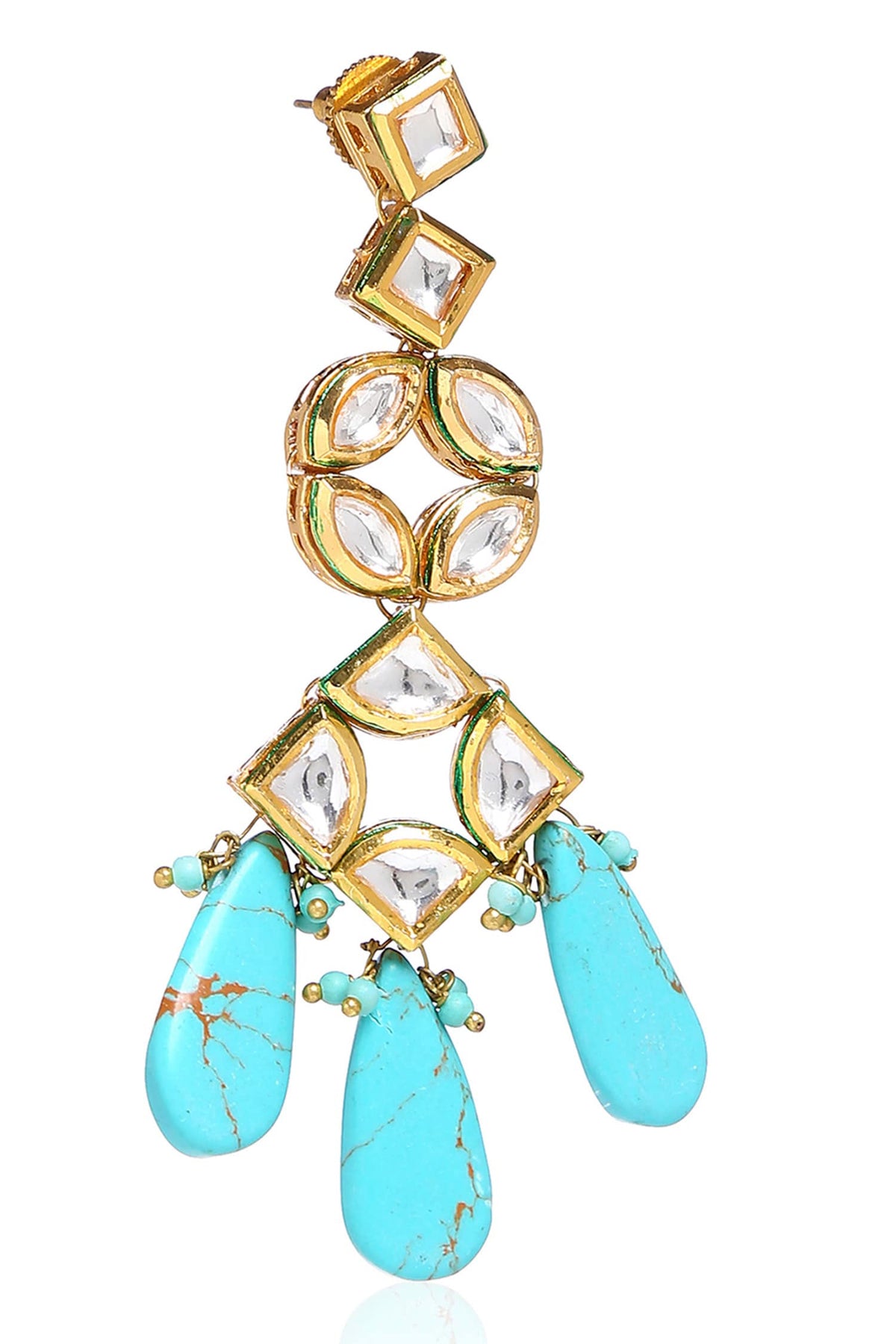 Kundan Geometric Danglers 