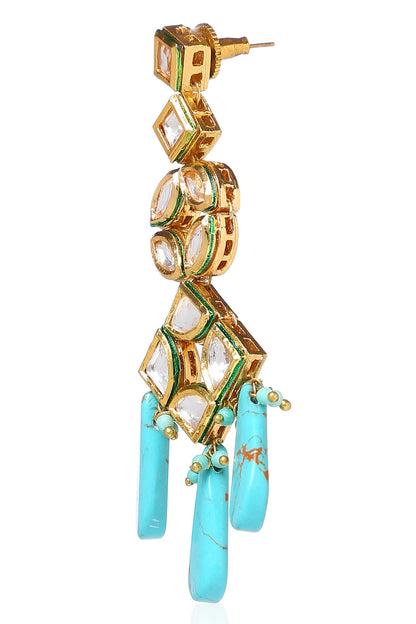 Kundan Geometric Danglers 