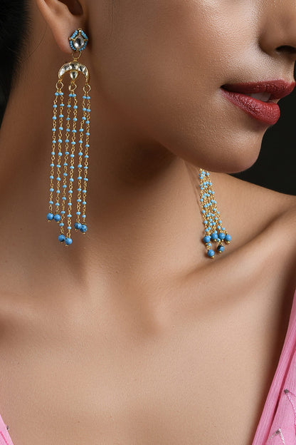 Kundan Chain Earrings 