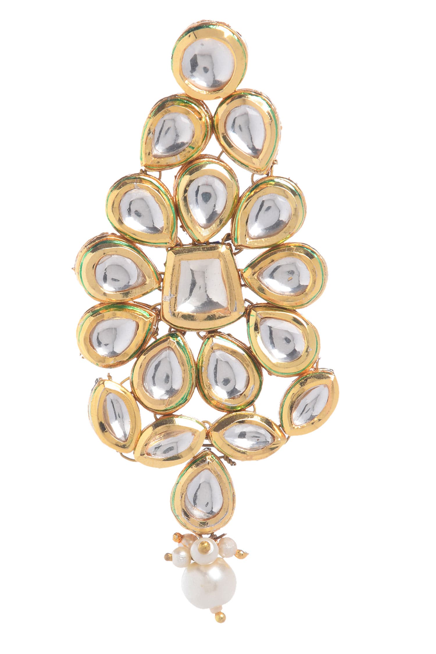 Handcrafted Kundan Bead Drop Danglers 