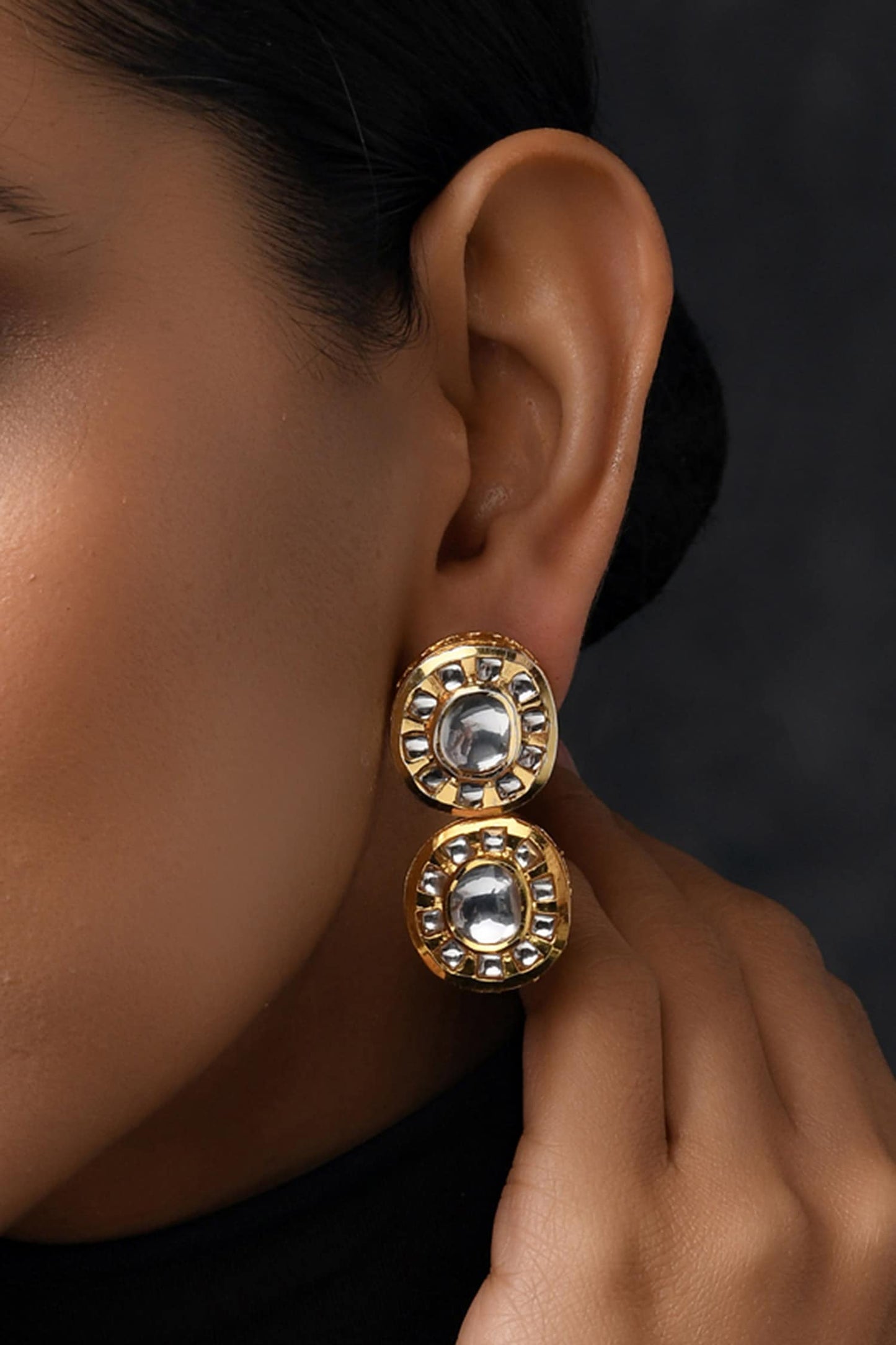 Handcrafted Tiered Drop Earrings 