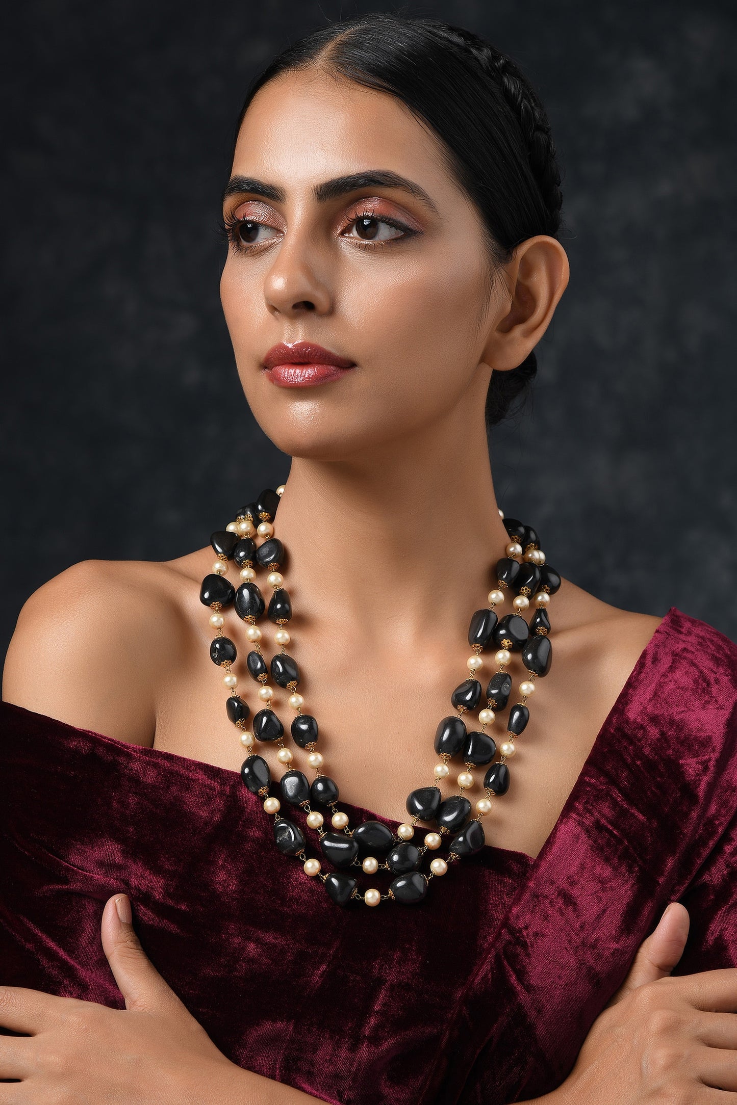 Beaded Layered Necklace 