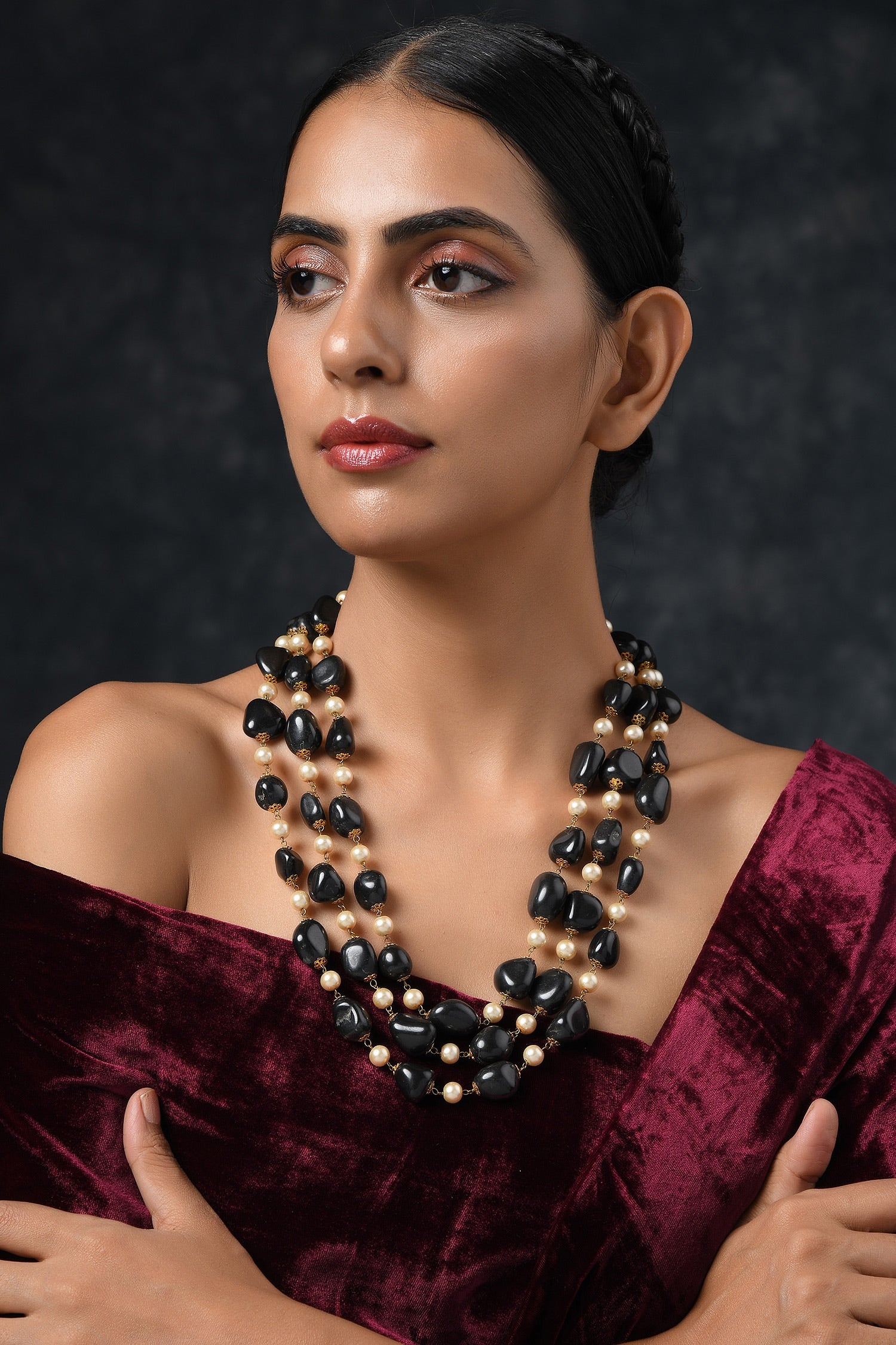 Beaded Layered Necklace 