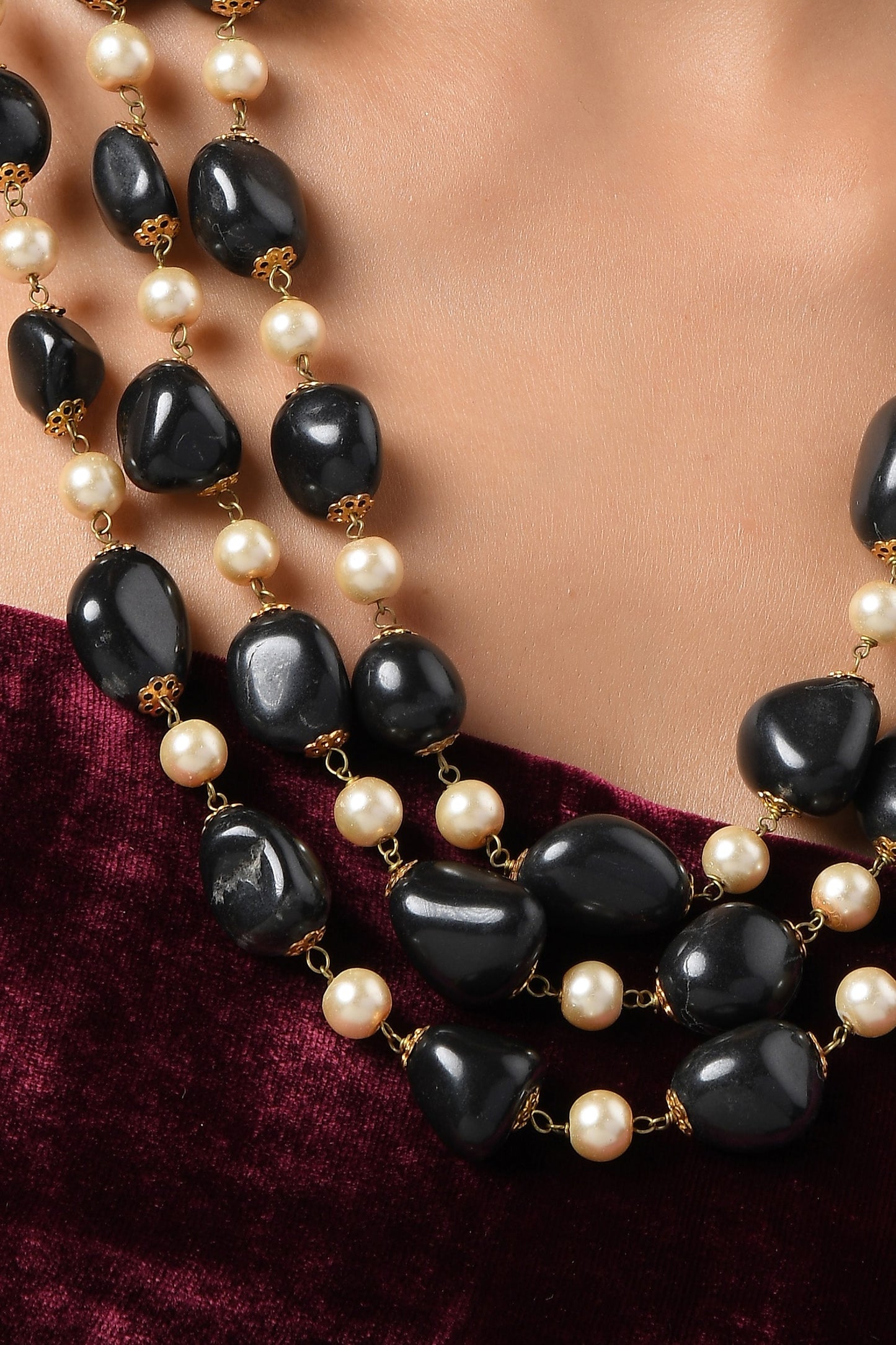 Beaded Layered Necklace 