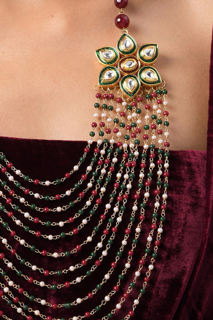 Bead Layered Necklace 