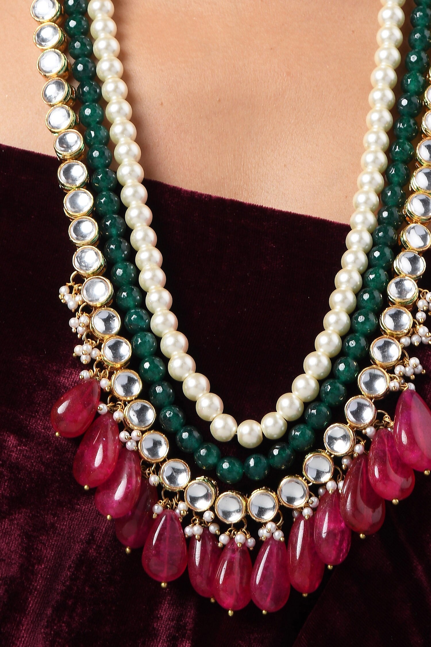 Kundan Layered Necklace 