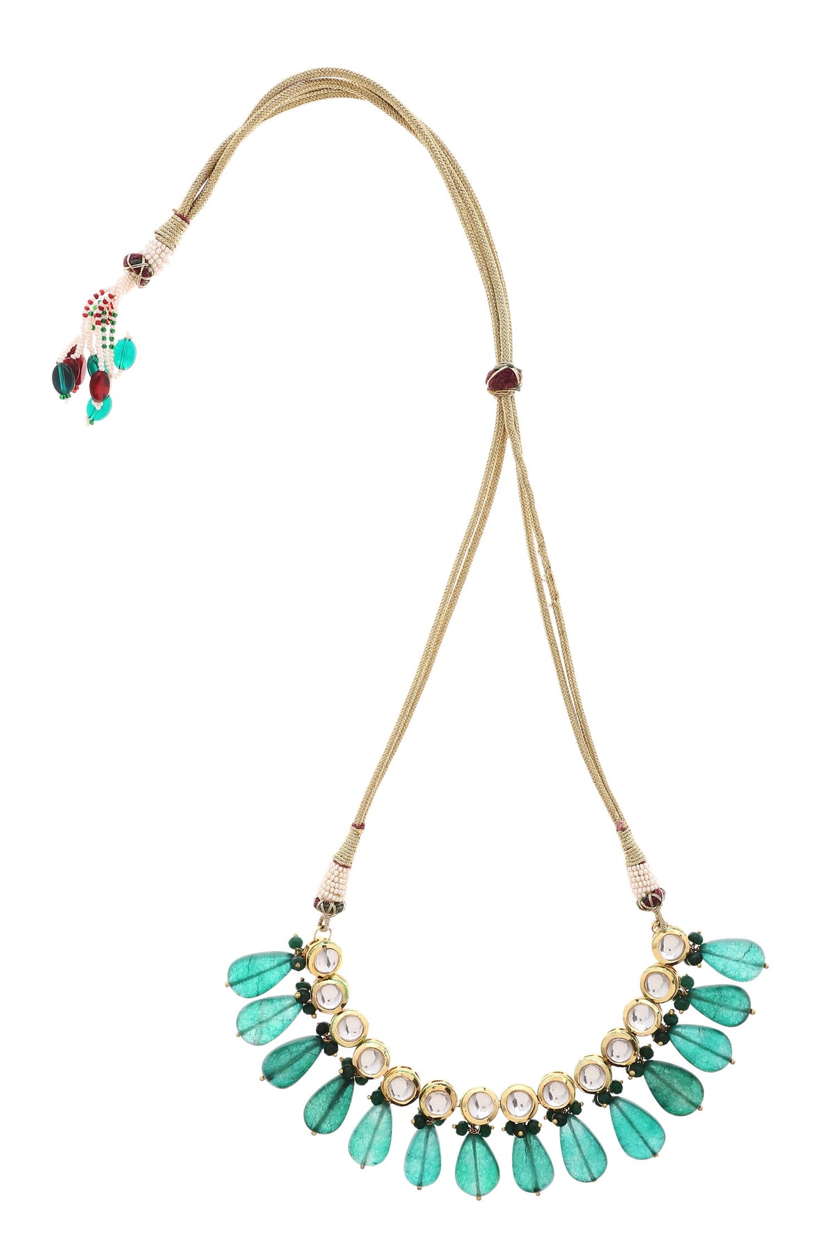 Kundan Stone Drop Choker 