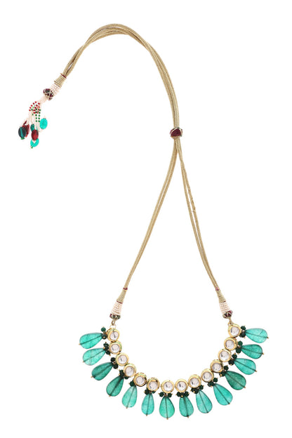Kundan Stone Drop Choker 