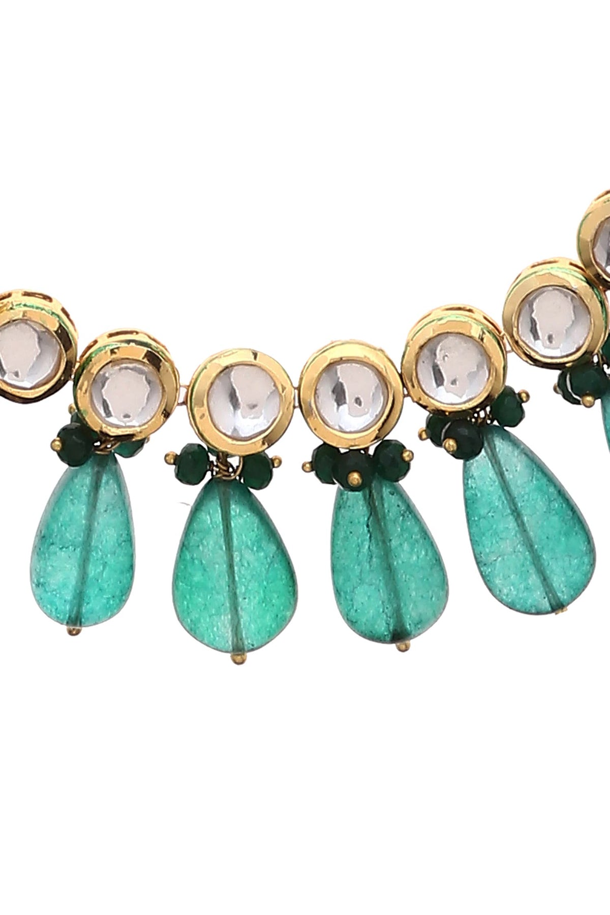 Kundan Stone Drop Choker 