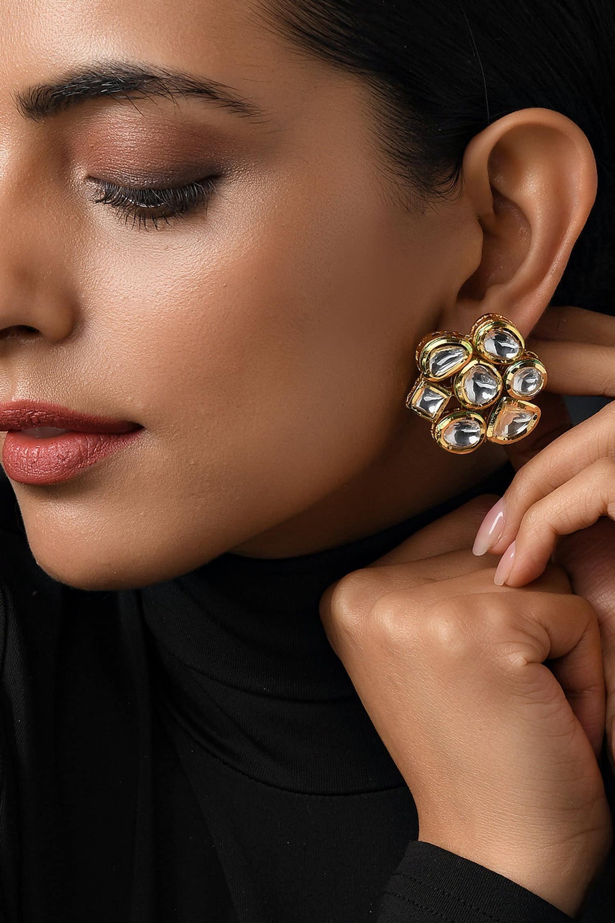 Kundan Layered Necklace Set 