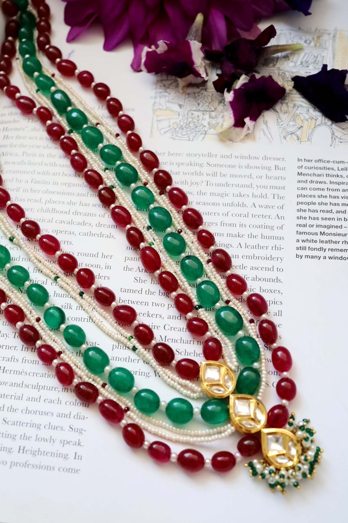 Beaded Layered Necklace 
