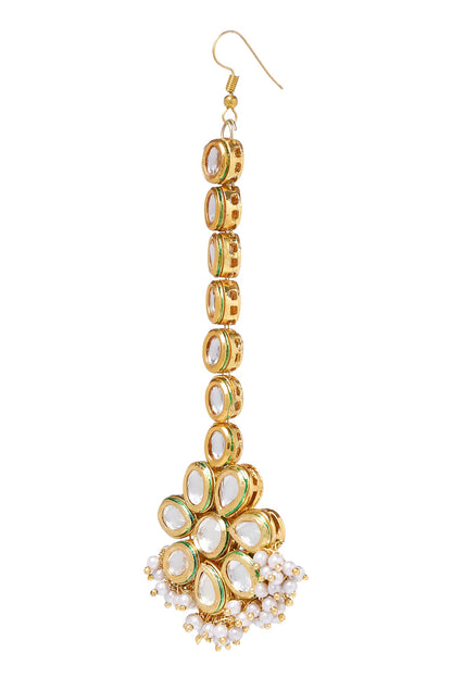 Floral Kundan Maangtikka 