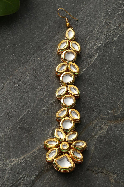 Floral Kundan Maangtikka 