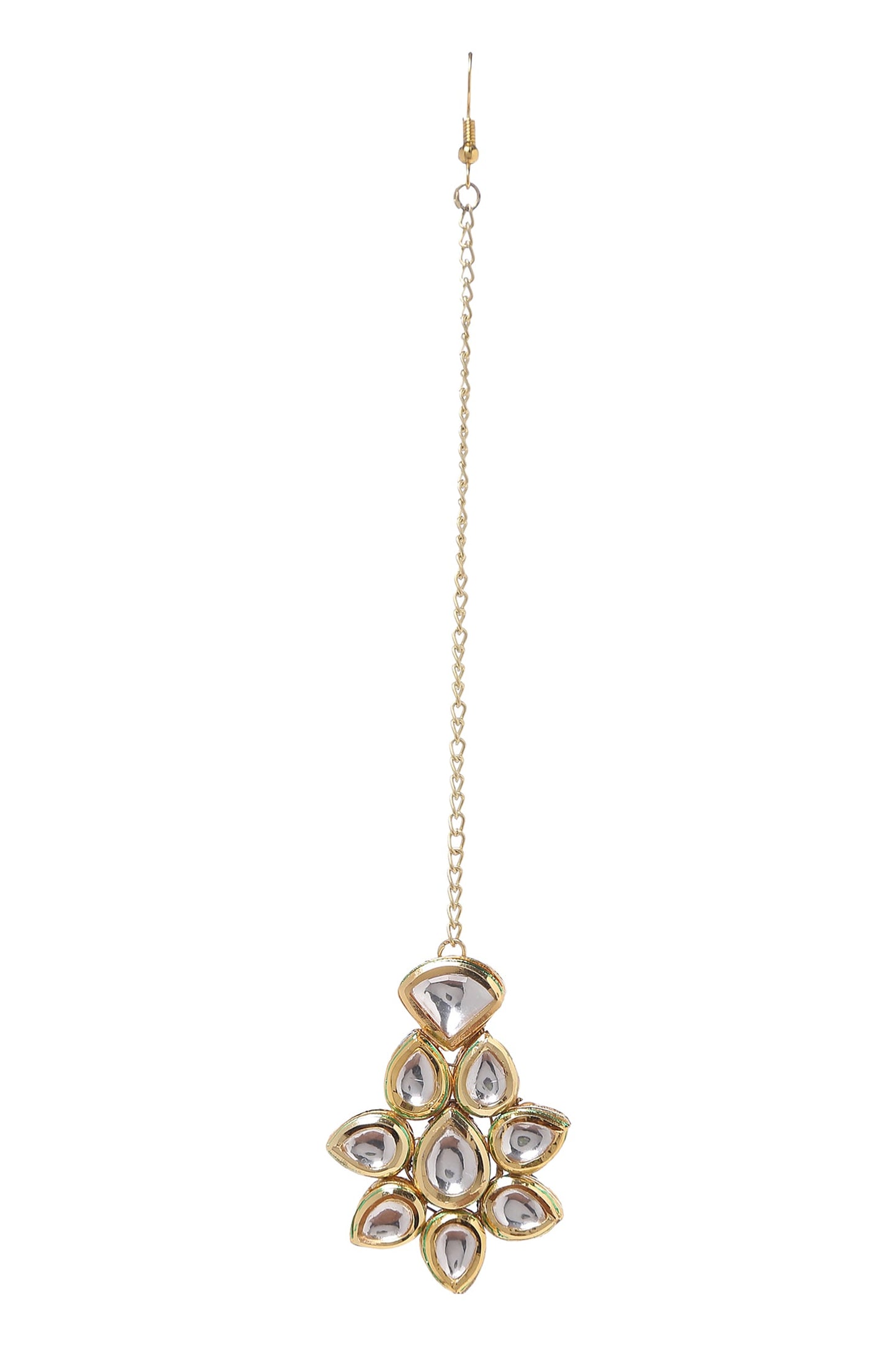 Handcrafted Kundan Maangtikka 
