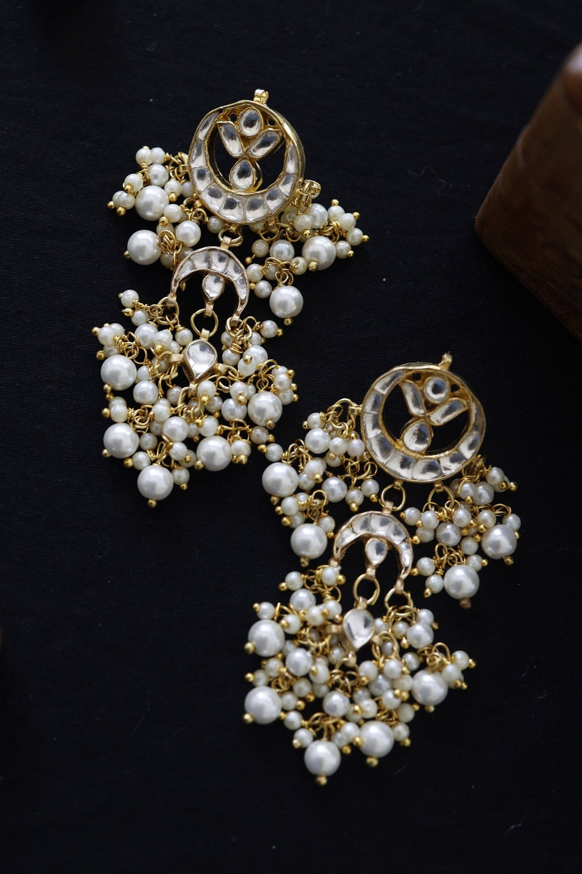 Kundan Pearl Earrings
 