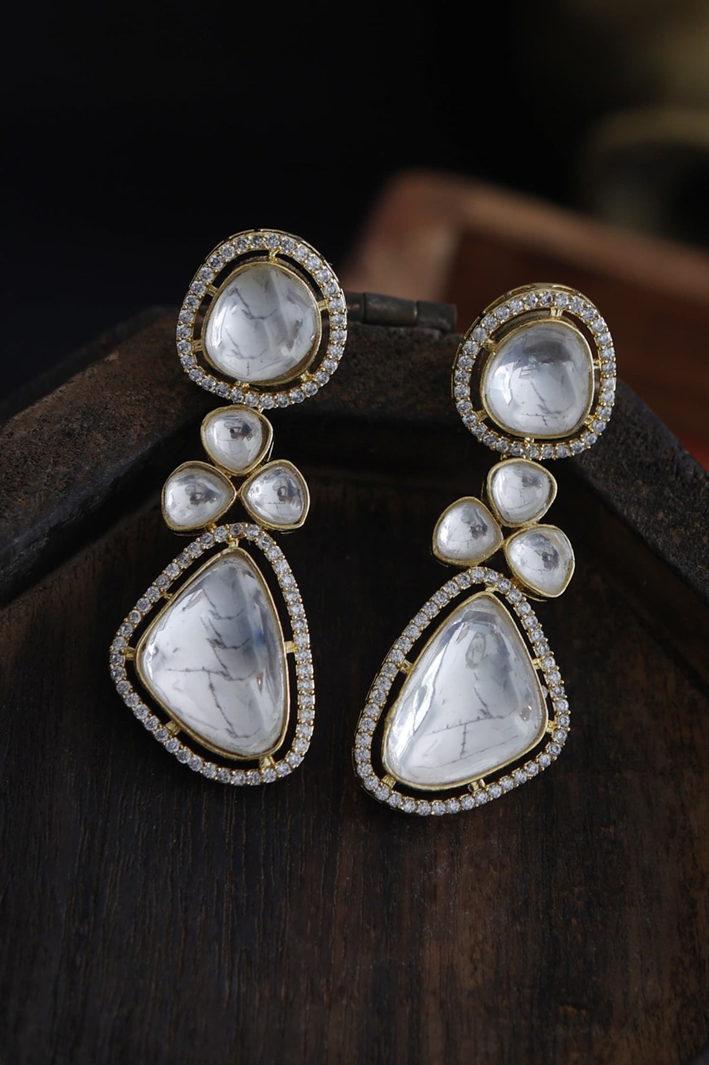 Victorian Polki Danglers And Drops 