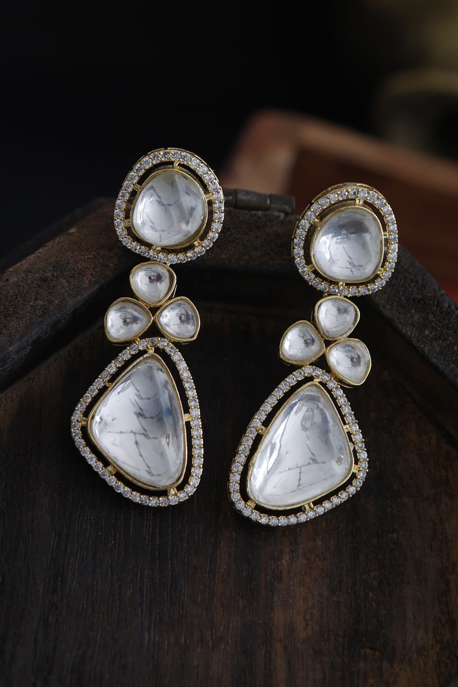 Victorian Polki Danglers And Drops 