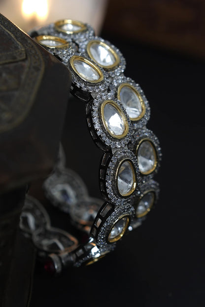 Victorian Polki Bangles - Set Of 2 